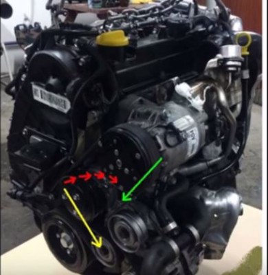 Umiejscowienie otworu blokady napinacza